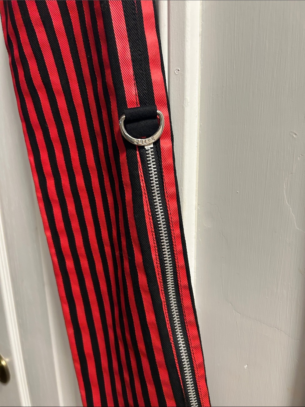 Tripp NYC Red & Black Striped Skinny Jeans - Picture 7 of 8
